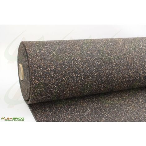 rouleau isolant souple en caoutchouc (70%) et liège (30%), ép. 10mm - 5m x 1m