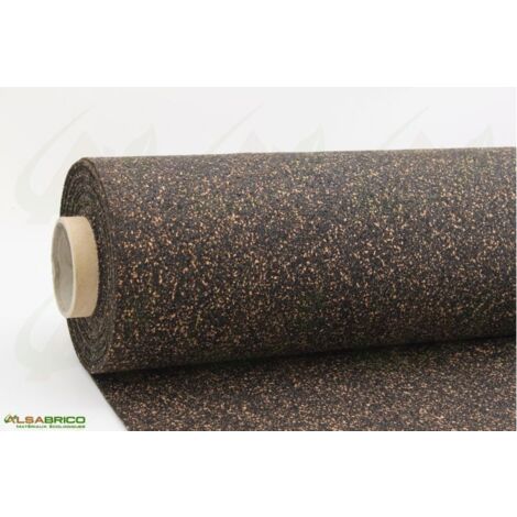 Rouleau isolant caoutchouc liège 4mm – Longueur 10m, largeur 1m – Isolation acoustique et thermique – Résistant à l'humidité (1/5)