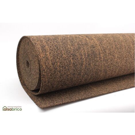 rouleau isolant souple en liège (50%) et caoutchouc (50%), ép. 4mm - 10m x 1m
