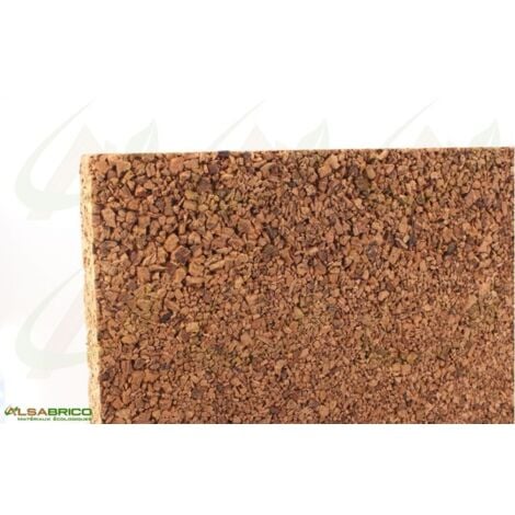 panneau de liège isolant brut, ép. 40mm - 1000 x 500mm, 5 panneaux = 2.37m²