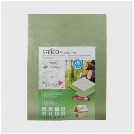 Sous-couche parquet UNDERFLOOR en fibre de bois STEICO, ép. 5mm - 790 x 590mm
