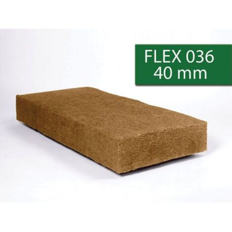 STEICO FLEX 036 : Panneau isolant en laine de bois semi-rigide isolant thermique, ép. 40mm - 1220 x 575mm