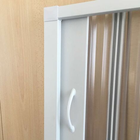 Mampara de ducha extensible de pvc h 185 mod. Energy Lateral 70x70 cm