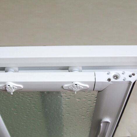 Mampara de bañera angular plegable 70x150 CM de pvc H 150 mod. Ortensia con  apertura Central
