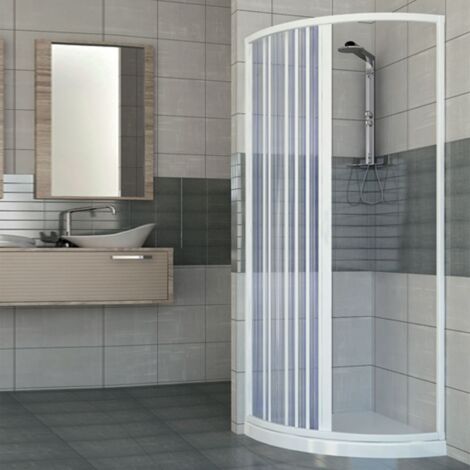 Mampara de ducha de pvc h 185 cm mod. Scorpione 80x80 apertura lateral