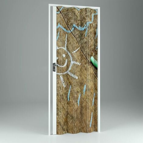 Puerta plegable estampada de interior de pvc mod. Vera 89,5x214 cm Children
