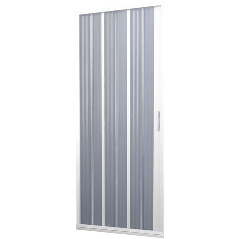 Puerta de ducha de pvc plegable blanca h 185 mod. Flex con apertura laterale 100 cm