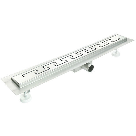 Canaleta de ducha canaleta de desagüe a ras de suelo de acero inox mod. Doric 110 cm