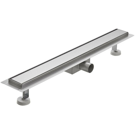 Canaleta de ducha canaleta de desagüe a ras de suelo de acero inox mod. Fill 100 cm