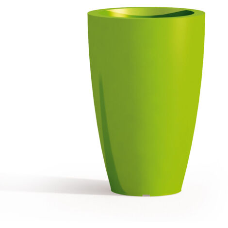 Maceta redonda de resina mod. Parodia Ø 33 cm h 50 verde