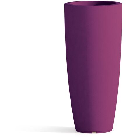 Vaso de polímero Monacis Stilo Redondo Violeta - Ø 33 cm. - h 70 cm.