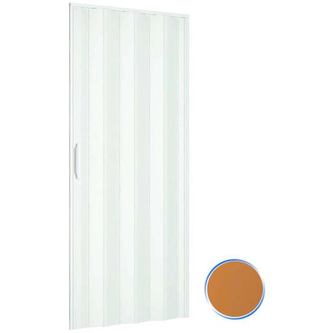 Puerta plegable de interior en kit de PVC mod. Simona Douglas 82x220 cm