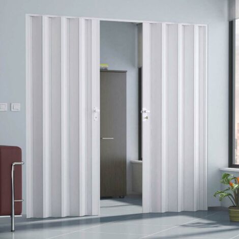 Puerta plegable de interior en kit de PVC mod. Simona Blanco 82x220 cm