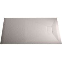 Plato de ducha blanco efecto piedra mod. Strong 70x170 cm