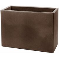 Jardinera rectangular bronzo 60x24,5 cm h 24,5 mod. Schio cassa