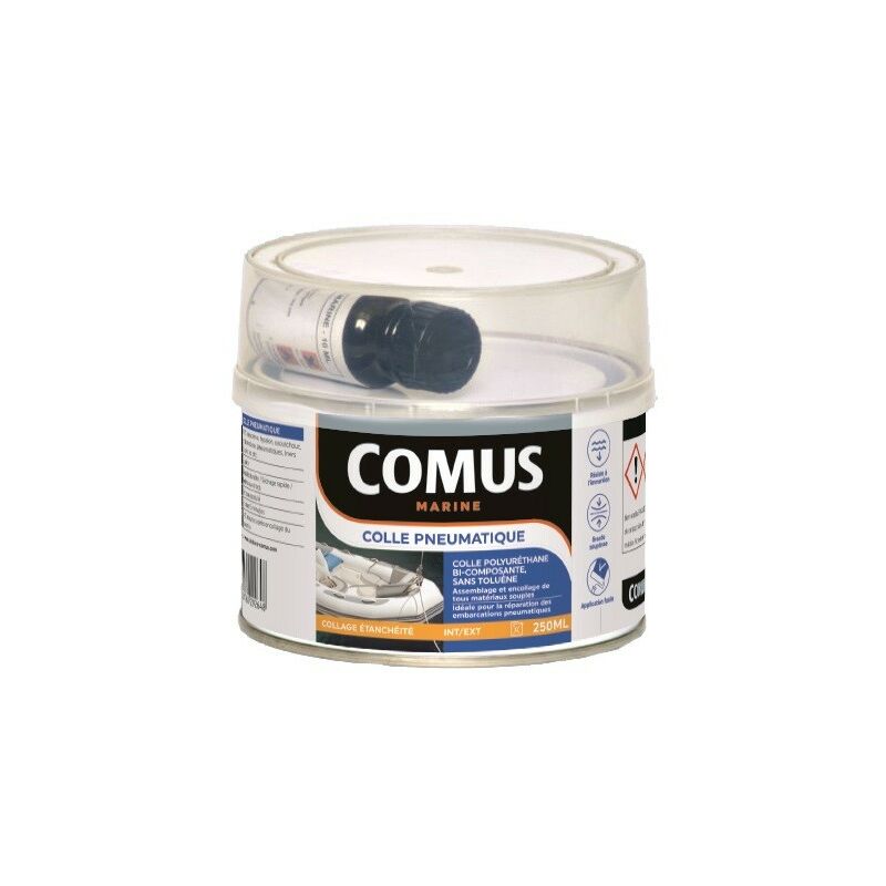 COLLE PNEUMATIQUE (B+D) 250ml - Colle pneumatique souple pour matériaux  souples (PVC, néoprène, caoutchouc,) - COMUS