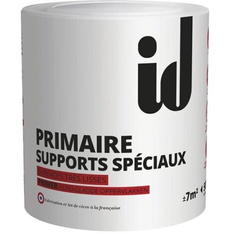 Primaire blanche supports spéciaux 0,5L – Sous-couche intérieure pour tous supports – Séchage rapide 3h – Rendement 7 m² – Id Paris