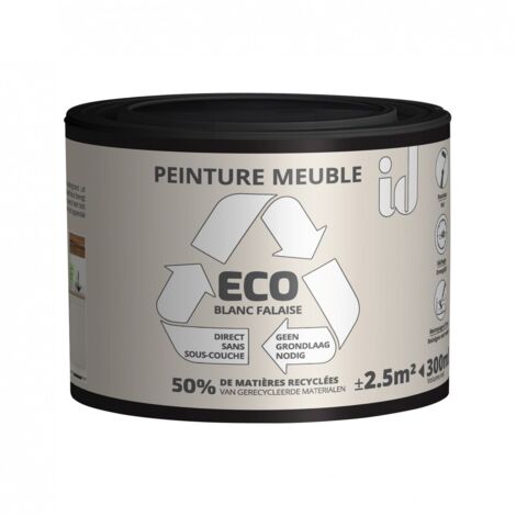 Peinture ECO pour boiseries et meubles - blanc falaise 300ml - ID PARIS (1/3)