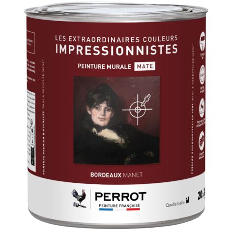 PEINTURE MURALE MATE BORDEAUX MANET 500ML - PERROT (1/3)