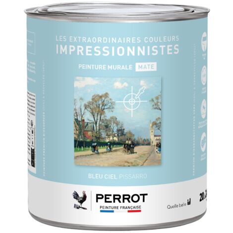 PEINTURE MURALE MATE BLEU CIEL PISSARRO 2L - PERROT (1/3)