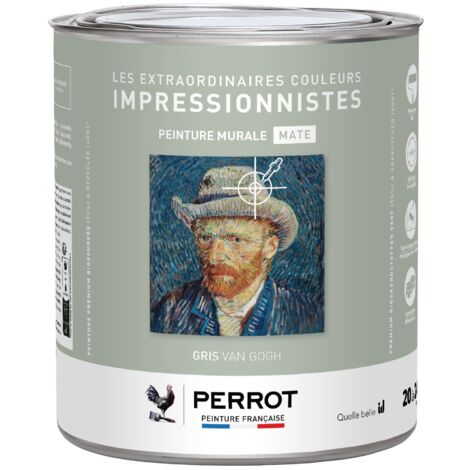 PEINTURE MURALE MATE GRIS VAN GOGH 2L - PERROT (1/3)