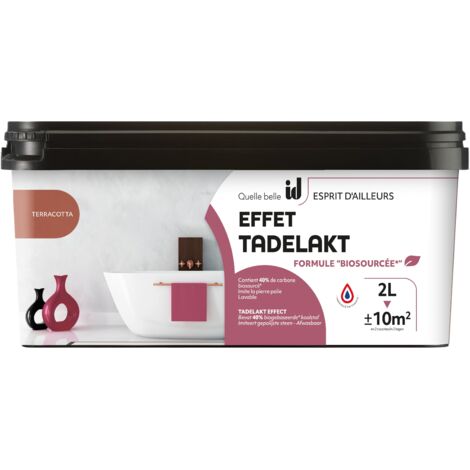 ENDUIT LISSE EFFET TADELAKT TERRACOTTA  2L - ID PARIS