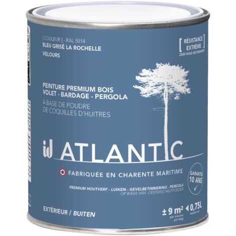 Peinture bois extérieurs - RAL 5014 Bleu grisé La Rochelle - 750ML - ATLANTIC