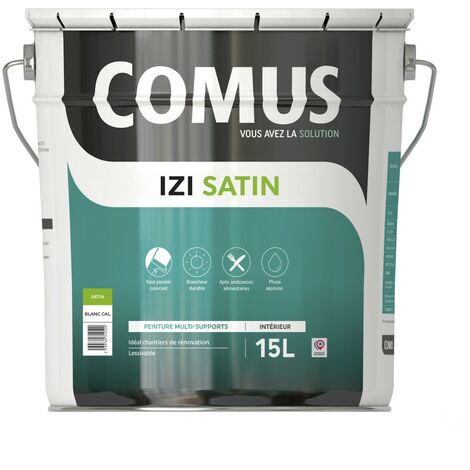 IZI'SATIN 15L - Peinture acrylique d'aspect satin en phase aqueuse - COMUS (1/4)