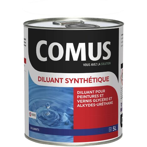 DILUANT SYNTHETIQUE - 5L Diluant pour peintures et vernis type glycérophtaliques et alkyde-uréthanes - COMUS