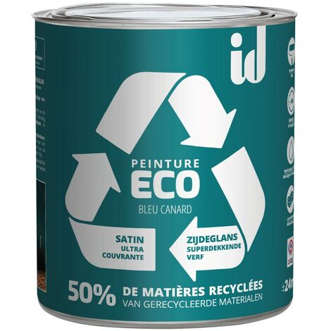 PEINTURE ECO RESPECTUEUSE SATIN BLEU CANARD 2L - ID Paris (1/2)