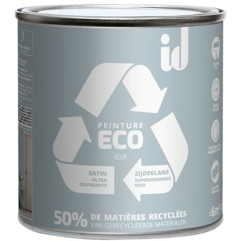 PEINTURE ECO RESPECTUEUSE SATIN AZUR 500ML - ID Paris (1/2)