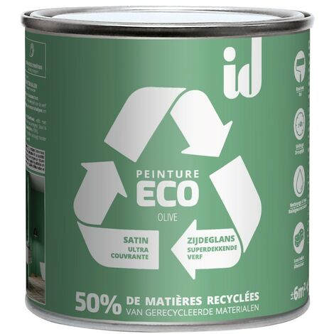 PEINTURE ECO RESPECTUEUSE  SATIN OLIVE 500ML - ID Paris (1/2)