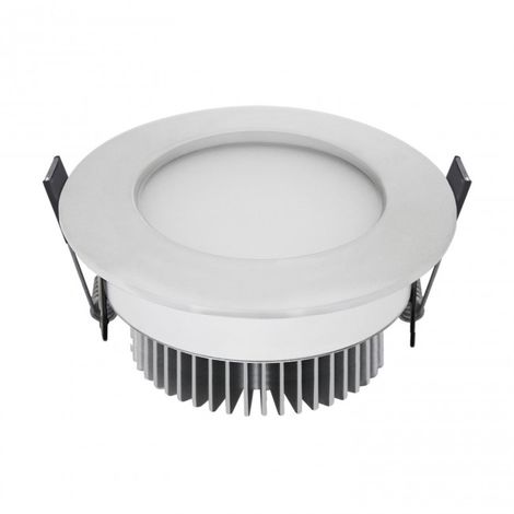 LuzConLed - Ojo de Buey LED 5W 3000K Circular Aluminio blanco mate - ENVÍO DESDE ESPAÑA
