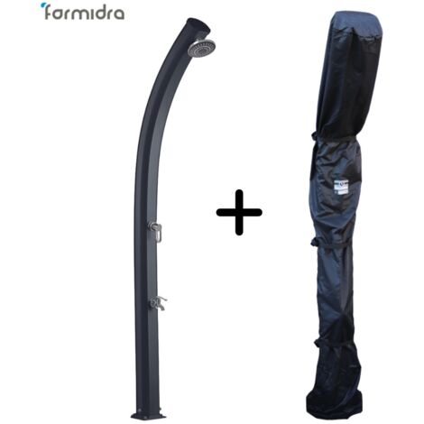 Douche Solaire JOLLY Anthracite - 33 L + Housse d'hivernage douche solaire - FORMIDRA