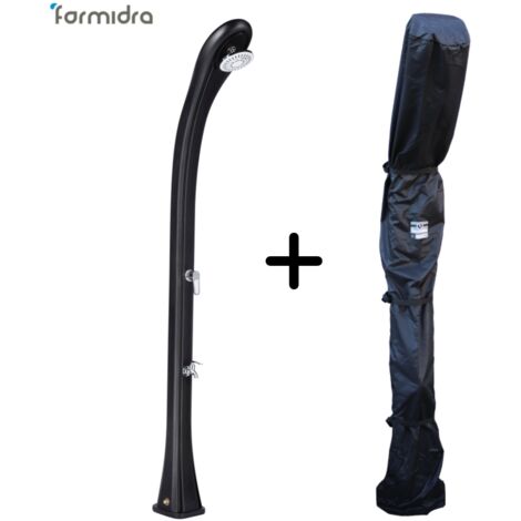 Douche solaire SO HAPPY Anthracite  - 28 L + + Housse d'hivernage douche solaire - FORMIDRA