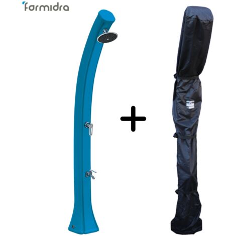 Douche Solaire HAPPY 4x4 Bleu - 44 L + Housse d'hivernage douche solaire - FORMIDRA (1/5)