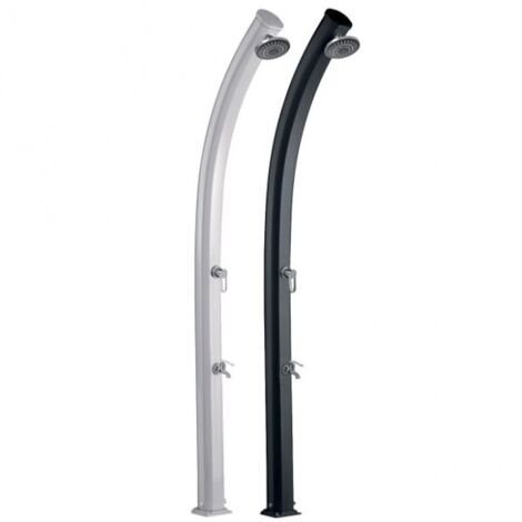 Formidra – Douche solaire 33L en aluminium – Résistante aux UV – Rince-pieds intégré – Installation facile – 2 coloris modernes