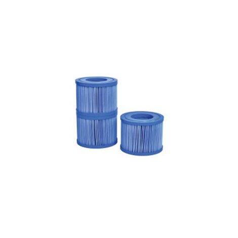 Lot de 3 cartouches de filtration antibactériennes Bacti-Stop pour spa gonflable – Élimine 98% des bactéries – Compatible avec modèles Netspa