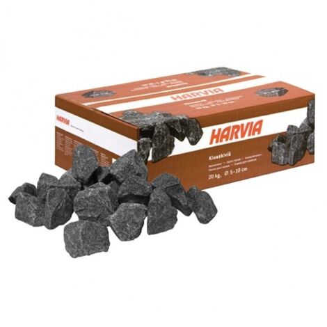 Poolstar – Sac de pierres de lave 20 kg – SNACROCK – Ø 5 à 10 cm pour poêle à sauna traditionnel – Diffusion efficace de chaleur et vapeur