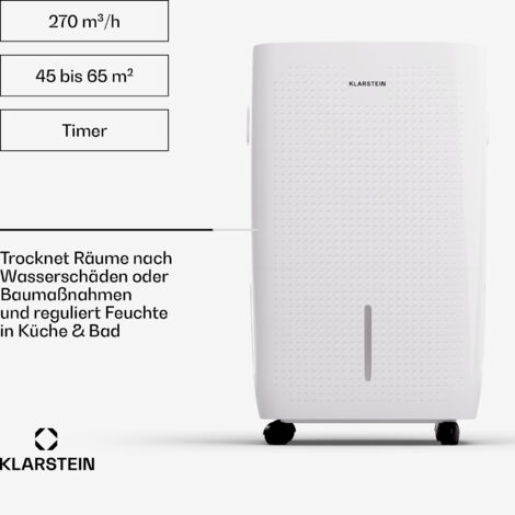Luftentfeuchter 3000ML Elektrisch Leise Timer Abtau Automatik Licht