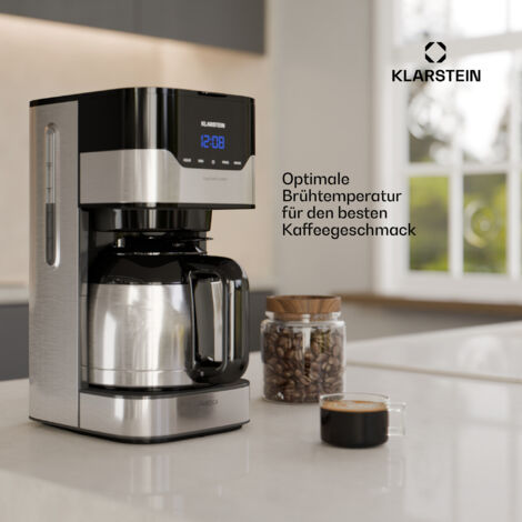 Klarstein 1,2 L Kaffeemaschine mit Thermoskanne und Timer ...