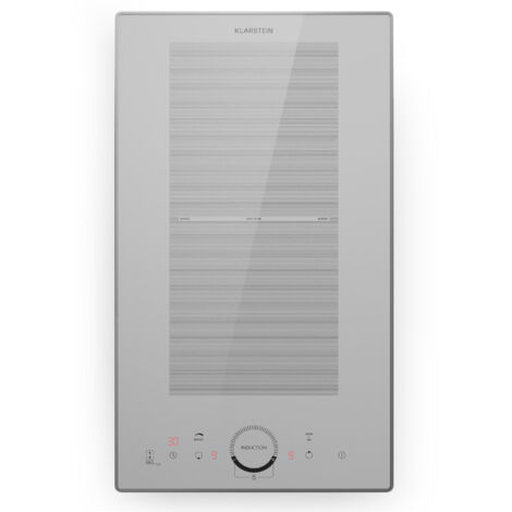 Klarstein Induktionskochfeld, Glaskeramik Kochfeld, Induktionskochfeld mit 2 Platten, Einbau-Induktionskochfeld mit Touch-Display, Digitalanzeige und Timer-Funktion, Schnelles Aufheizen, 3500 Watt