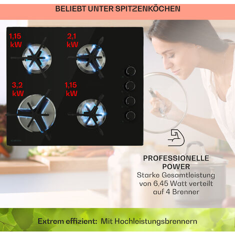 THEGA Gaskocher 1 Brenner 8,5 KW – Edelstahl Mit Flammschutz, Für NG/LPG, Geeignet Für Küche & Wohnmobil