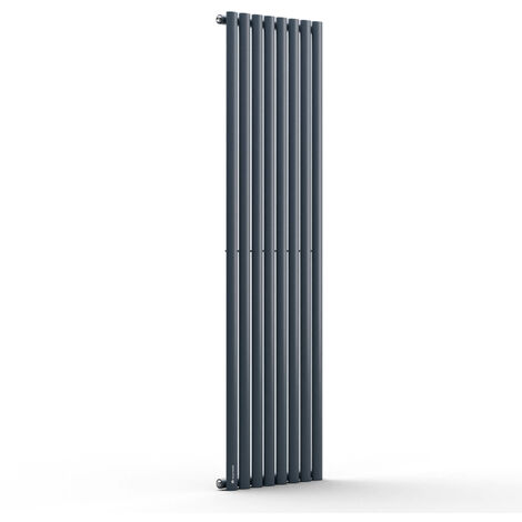 Blumfeldt Badheizkörper, Design Heizkörper Flach, Sparsamer Flachheizkörper Vertikal, 728 Watt Warmwasser Wandheizkörper für Badezimmer & Wohnzimmer, Leiser Vertikal Heizkörper mit Thermostat (1/5)