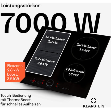 Produktbild von HENDI Induktionskocher 2000W – Digitales Kochfeld Mit Touch & Timer, Edelstahl, Für Pfannen 120–230 Mm
