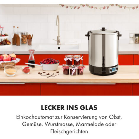 Raclette 8 Personen MOOSUM Einkochautomat Einkochtopf Einkocher Heißgetränkespender Glühweinkocher 10l