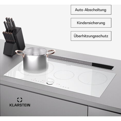 DELITEER Induktionskochfeld 3 Zonen 60cm - 6500W Mit Boost-Funktion | Autark Einbau Ohne Stecker