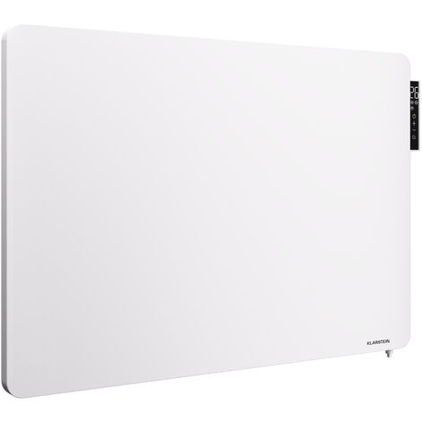Klarstein Infrarotheizung mit Thermostat, 650W Elektroheizung, Smart Home Infrarotheizung zur Wandmontage, IR mit App-Steuerung & Erkennung Offener Fenster, Effizienter Feuchtraum Heizkörper CO2-Frei