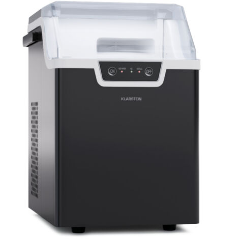 Klarstein IJsblokjesmachine klein - 12kg/24h, 8 min cyclus, 1,5 L watertank, LED-indicatoren, draagbaar, transparant deksel, incl. schep - ijsblokjesmaker voor feestjes Klarstein IJsblokjesmachine klein - 12kg/24h, 8 min cyclus, 1,5 L watertank, LED-indicatoren, draagbaar, transparant deksel, incl. schep - ijsblokjesmaker voor feestjes