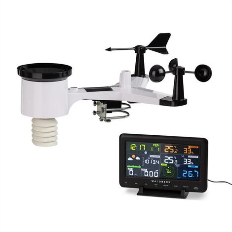 Huygens Profi-Wetterstation, 6in1, Farbdisplay, WiFi, App